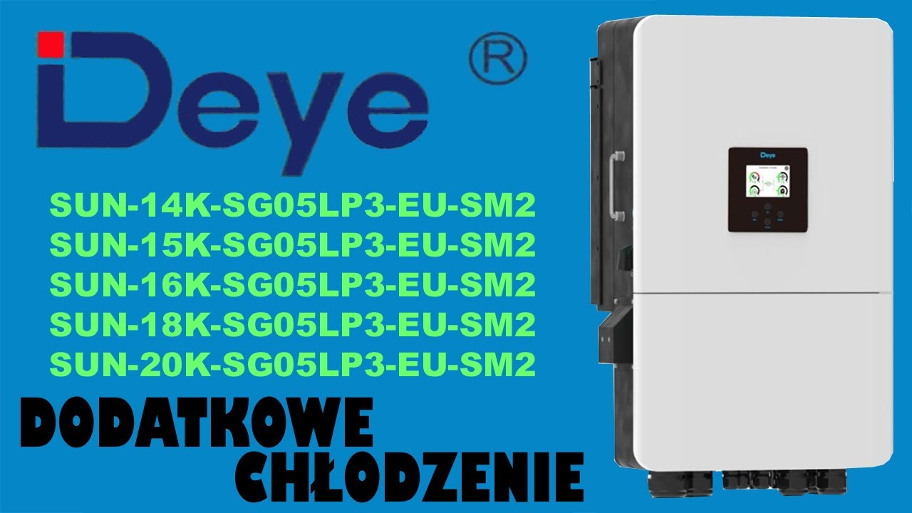 DEYE chłodzenie falownika SUN-15K-SG05LP3-EU-SM2 falownik hybrydowy