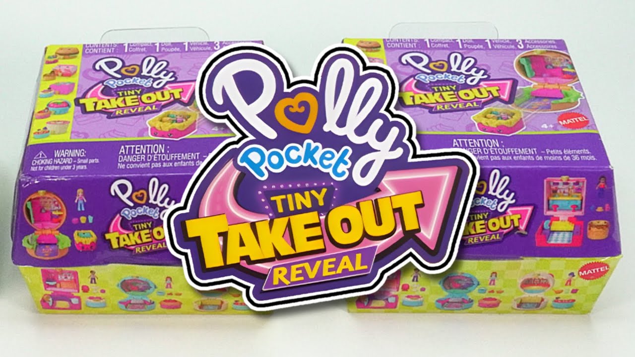 Polly Pocket Tiny Take Out Reveal Playsets Unboxing - No&nbsp;Talking&nbsp;ASMR