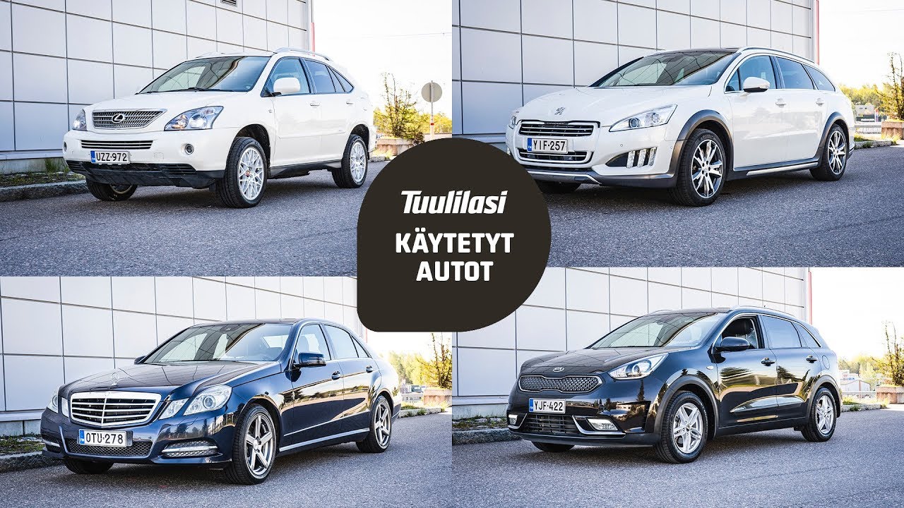 Käytetyt hybridit (~ 20 000 €): Peugeot 508 / Lexus RX400h / M-B E300 / Kia Niro