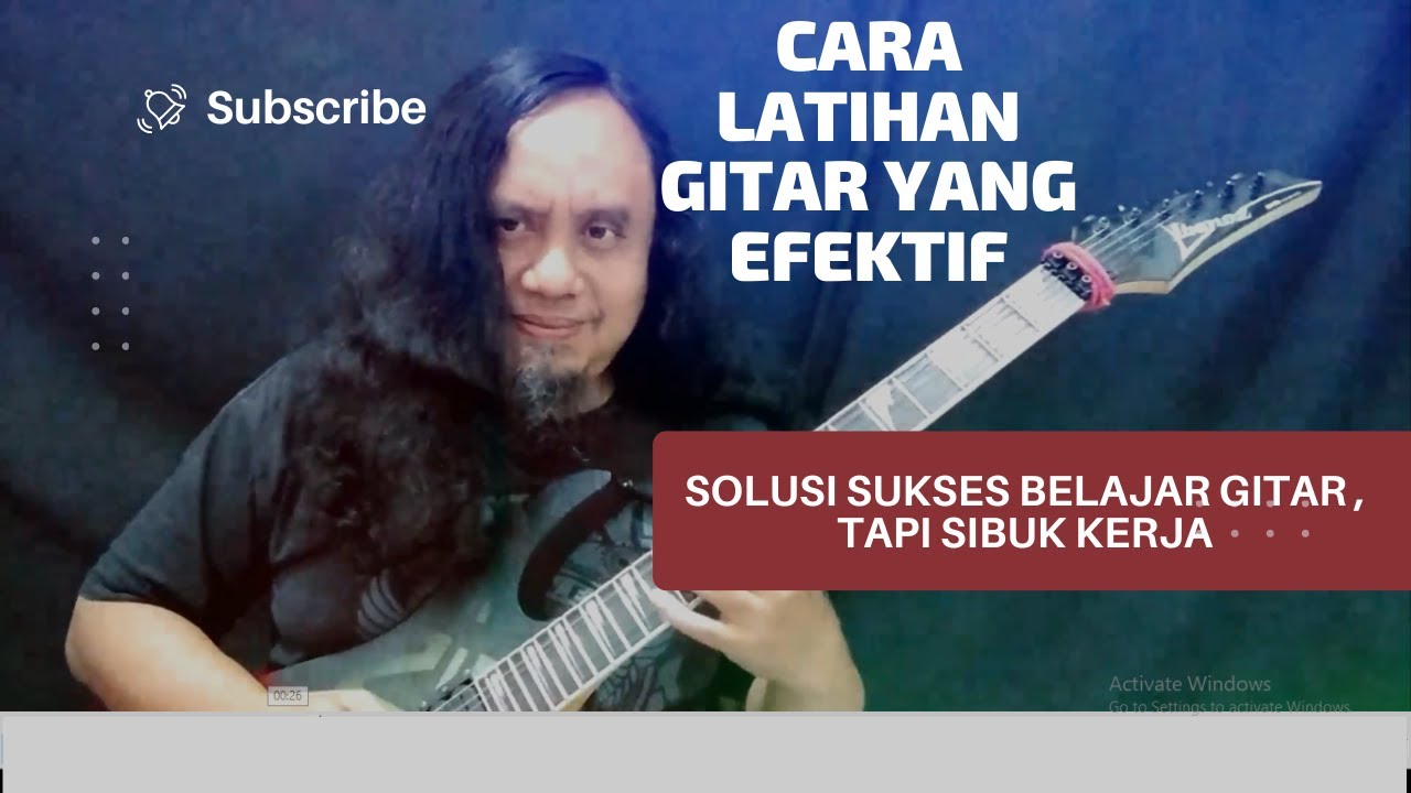 TUTORIAL LATIHAN GITAR |CARA LATIHAN GITAR YANG EFEKTIF