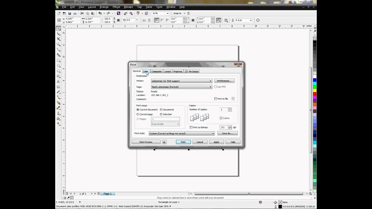 Color Management Using ICC Profiles and CorelDRAW X6 -