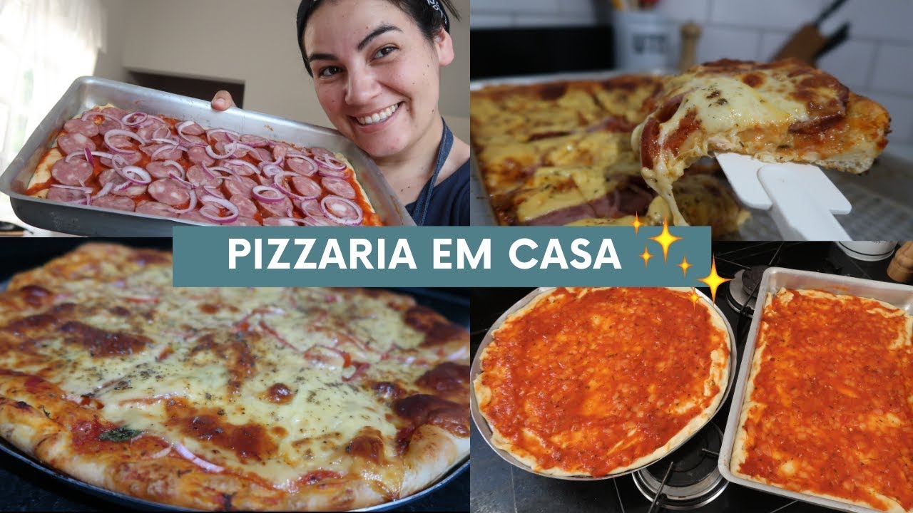 FIZ PIZZA CASEIRA! A MELHOR MASSA QUE JÁ FIZ ♥ Greice Brigido