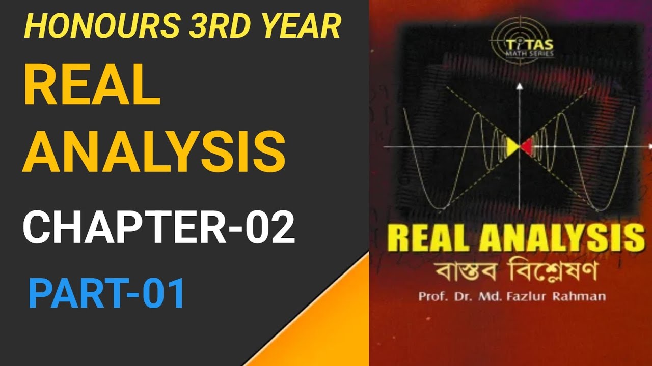 Real Analysis,Chapter-02,Part-01.কতিপয় গুরুত্বপূর্ণ সংজ্ঞা। Honours 3rd Year.