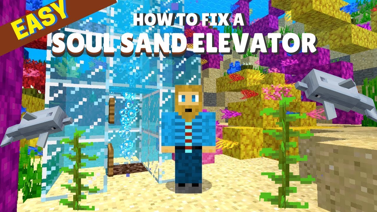 How to Fix a Broken Soul Sand Elevator with Kelp!