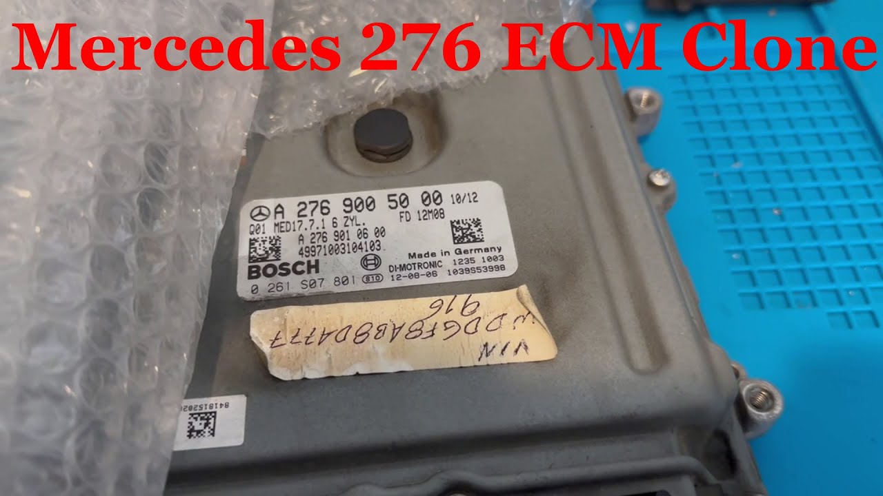 Клонирование ЭБУ Mercedes 276 с помощью MED17.7.1 ECU Programming Hexprog