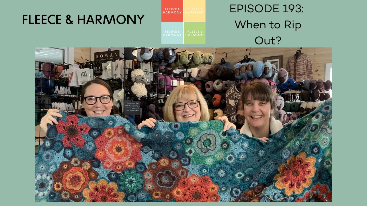 Swatching and Ripping - Ep 193 Fleece and Harmony Woolcast