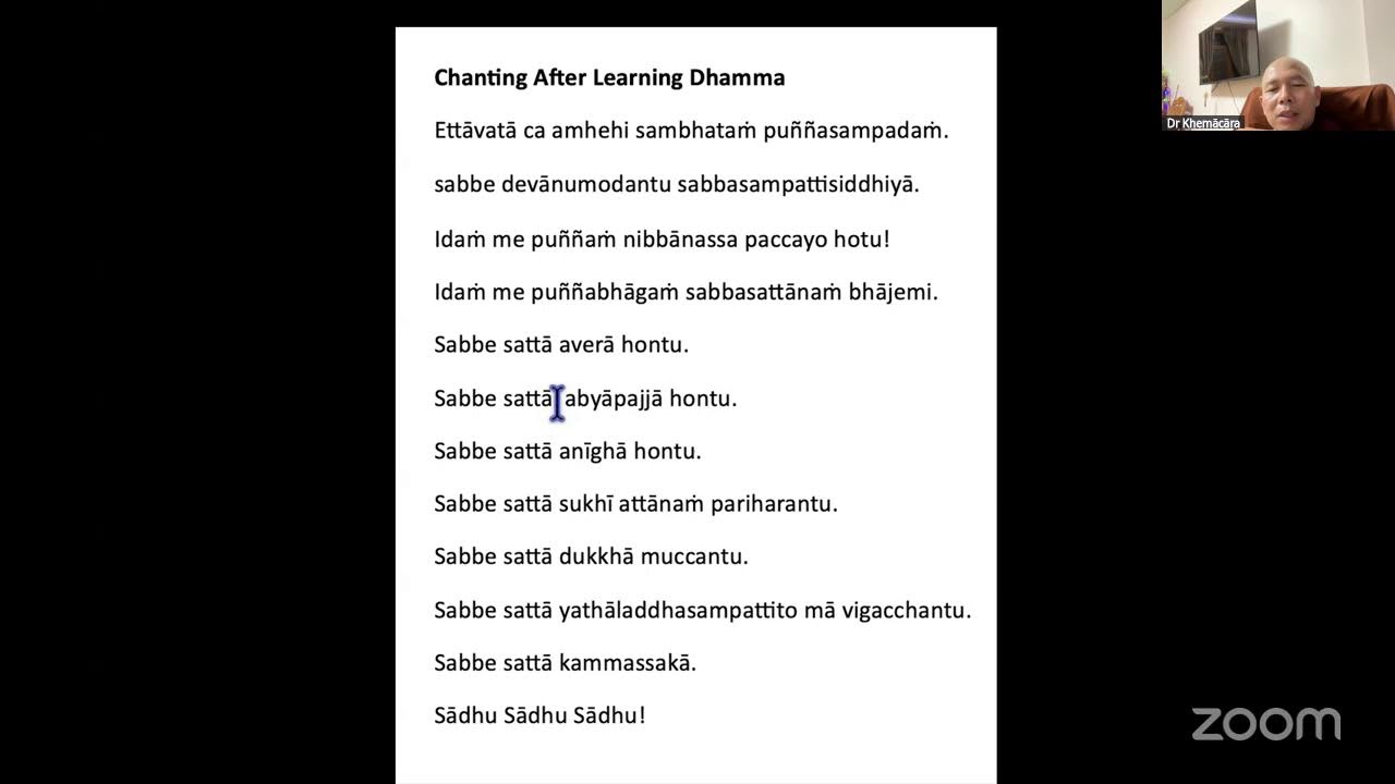 B6: Quy y Tam Bảo - Ngài Khemācāra giảng