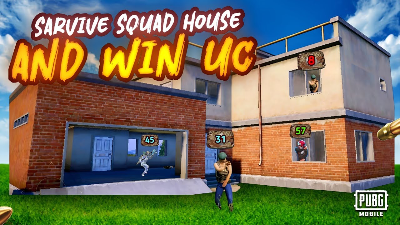 100 PEOPLE FIGHT TO DEFEND SQUAD HOUSE | PUBG MOBILE |
