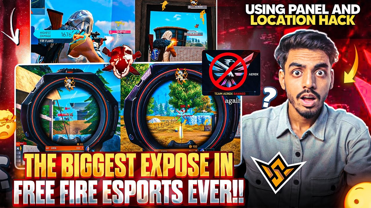 The &ldquo; BIGGEST EXPOSE &ldquo; in FREE FIRE Esports💀😱 | Using PANEL & LOCATION Hack In Official Tournament