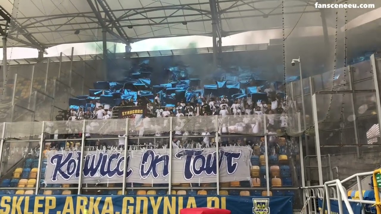 Kibice Kotwicy Kołobrzeg w Gdyni (15.09.2024)