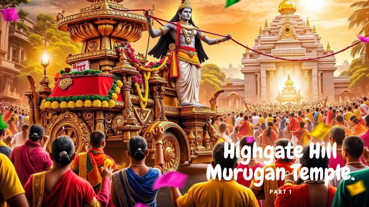 🔴Part 1|Chariot Festival 2025 at Highgate Hill Murugan Temple, London! 🌟🎆