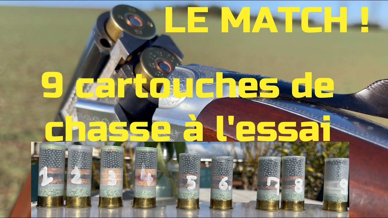 9 CARTOUCHES DE CHASSE A L'ESSAI: la vraie efficacité du sertissage et du lissage de vos munitions.