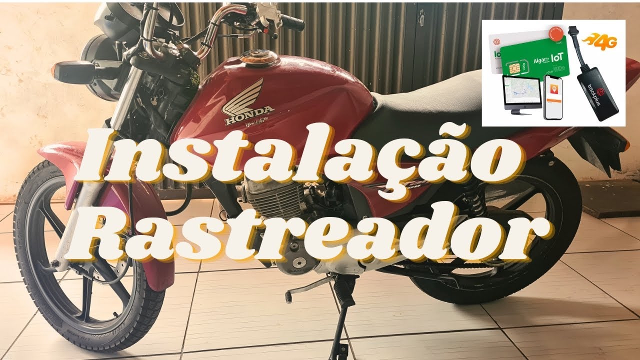 Instalação de rastreador/bloqueador na moto Honda CG 150 carburada sem cortar fios do chicote