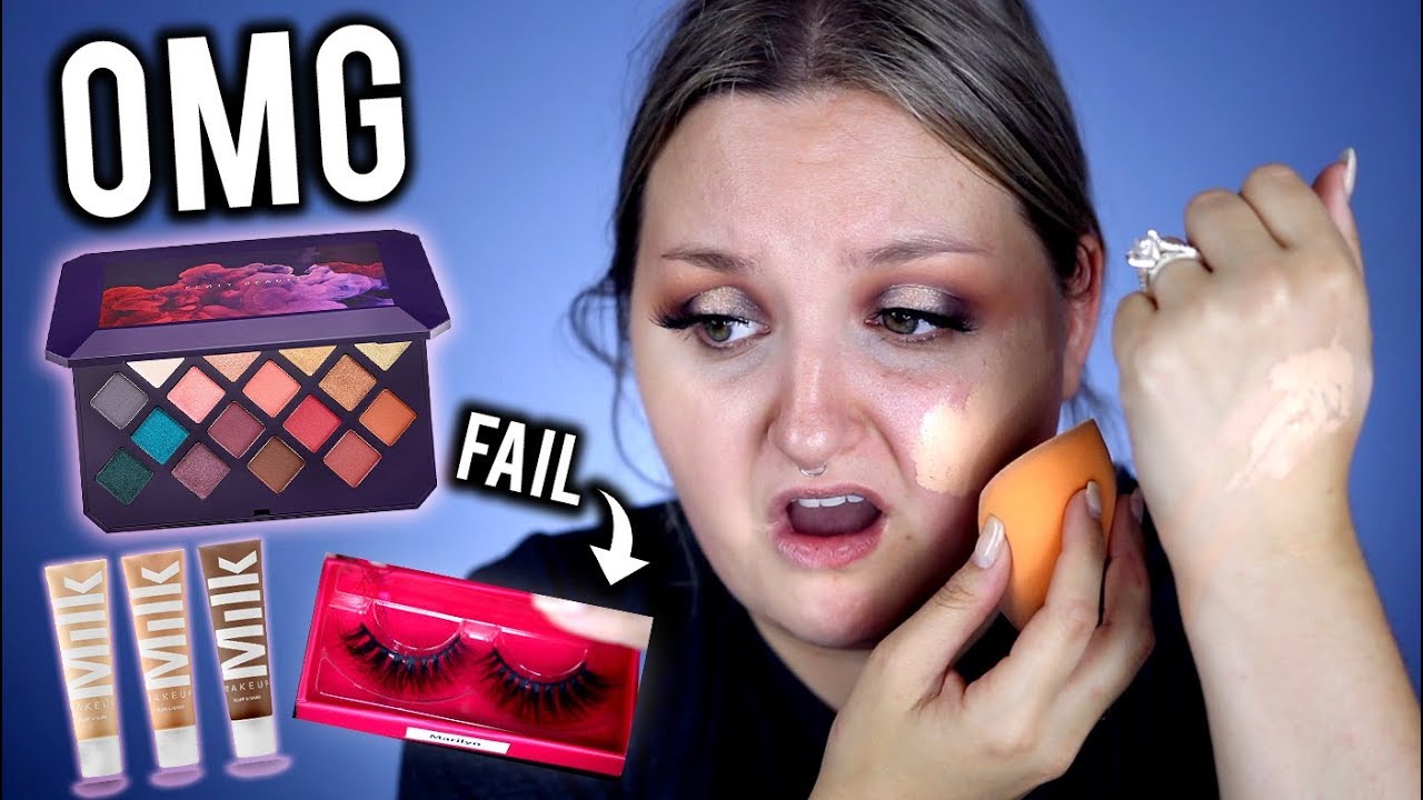 OMG.. FULL FACE FIRST IMPRESSIONS FENTY BEAUTY + MILK MAKEUP