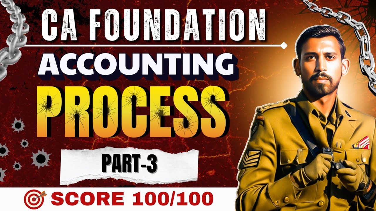Accounting Process - Journal with GST | Ca foundation Accountancy | Jan26/Sep25 | Lec 3 | Must watch