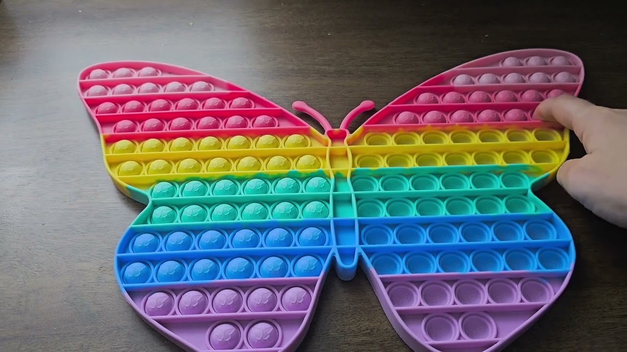 ASMR 🦋 butterfly figet popping ✨️ #asmr #figets #pop 
