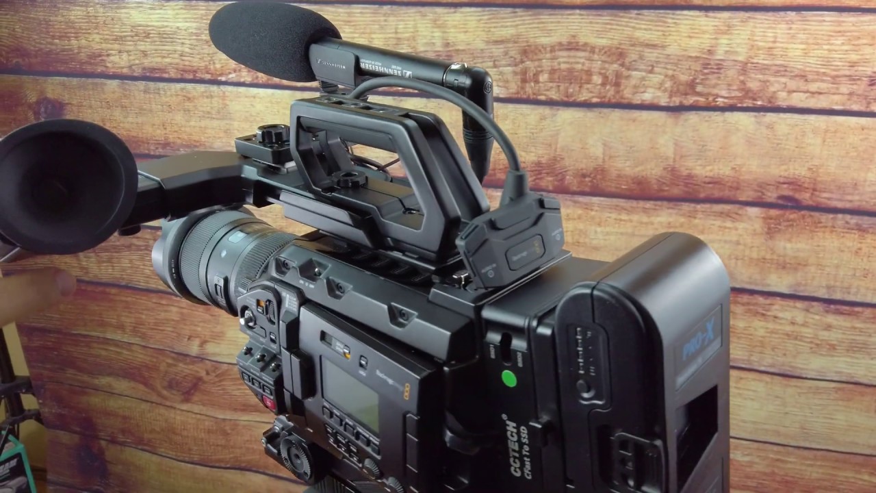 my  setup of ursa mini pro camera