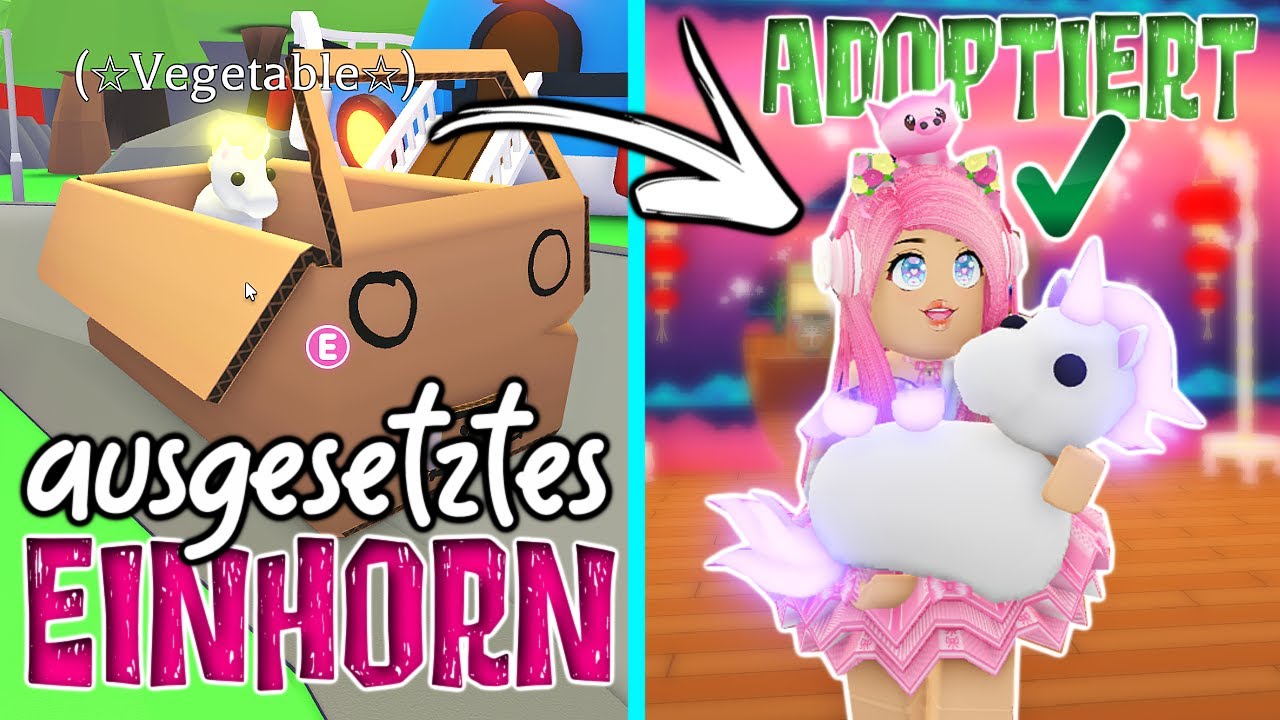 Ich ADOPTIERE ein *ausgesetztes* EINHORN 🦄🌈 Adopt Me! Roleplay Story ✅ Roblox DEUTSCH