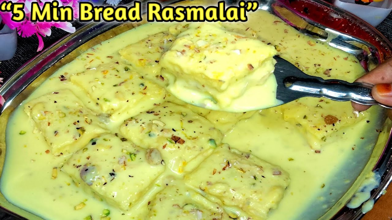 5 Min Bread Rasmalai | Instant Bread Rasmalai Recipe | Ramadan Special Dessert