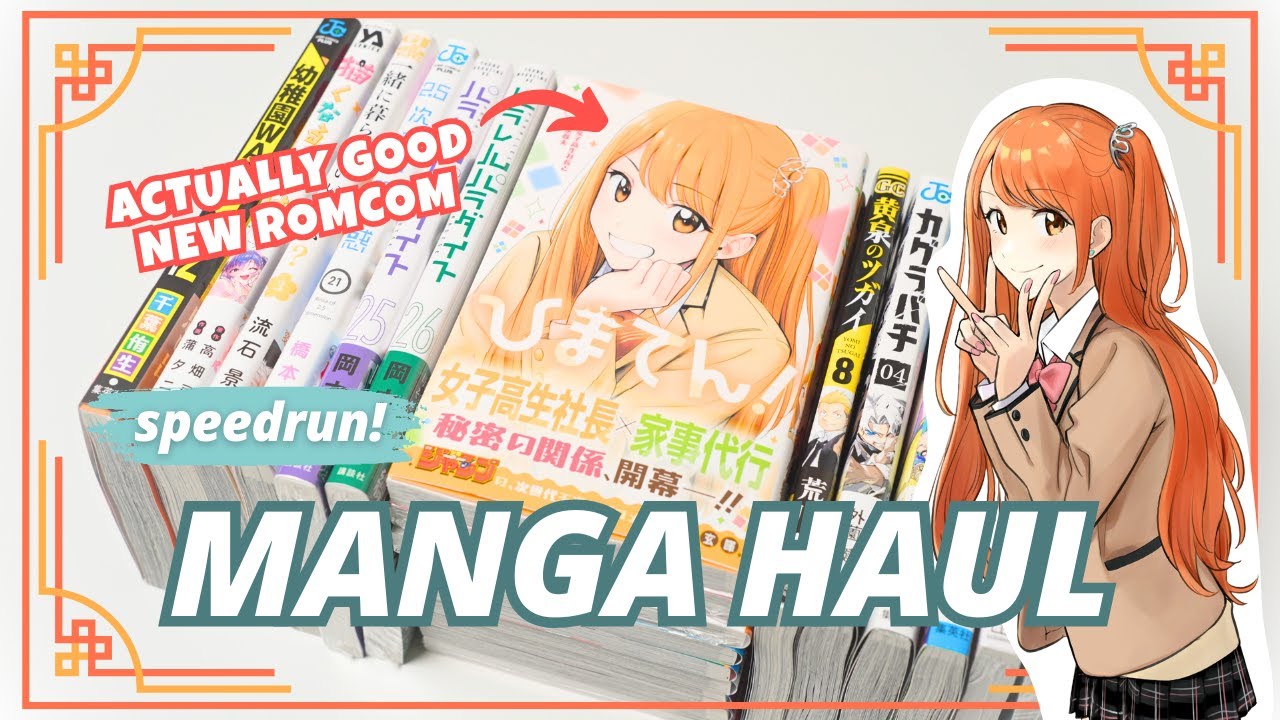 Manga Haul Speedrun! // Latest Japanese Manga Unboxing and Recommendations  [November 2024]