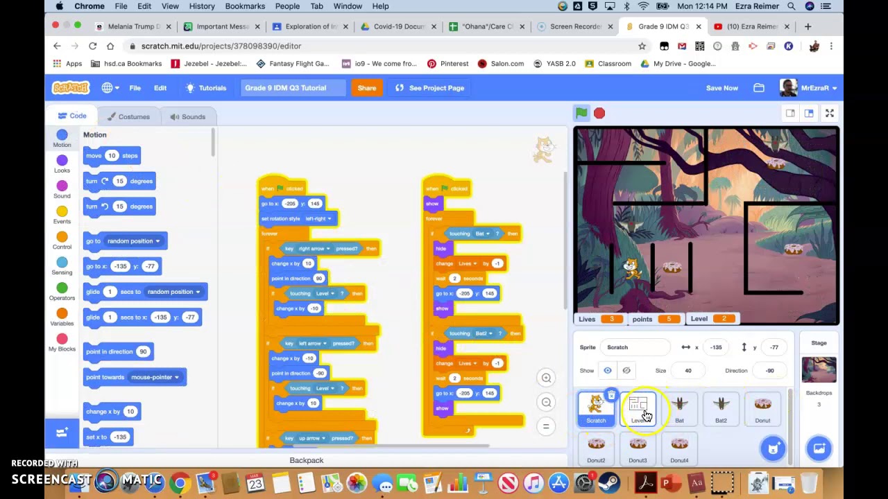 Scratch - Win and Lose Conditions