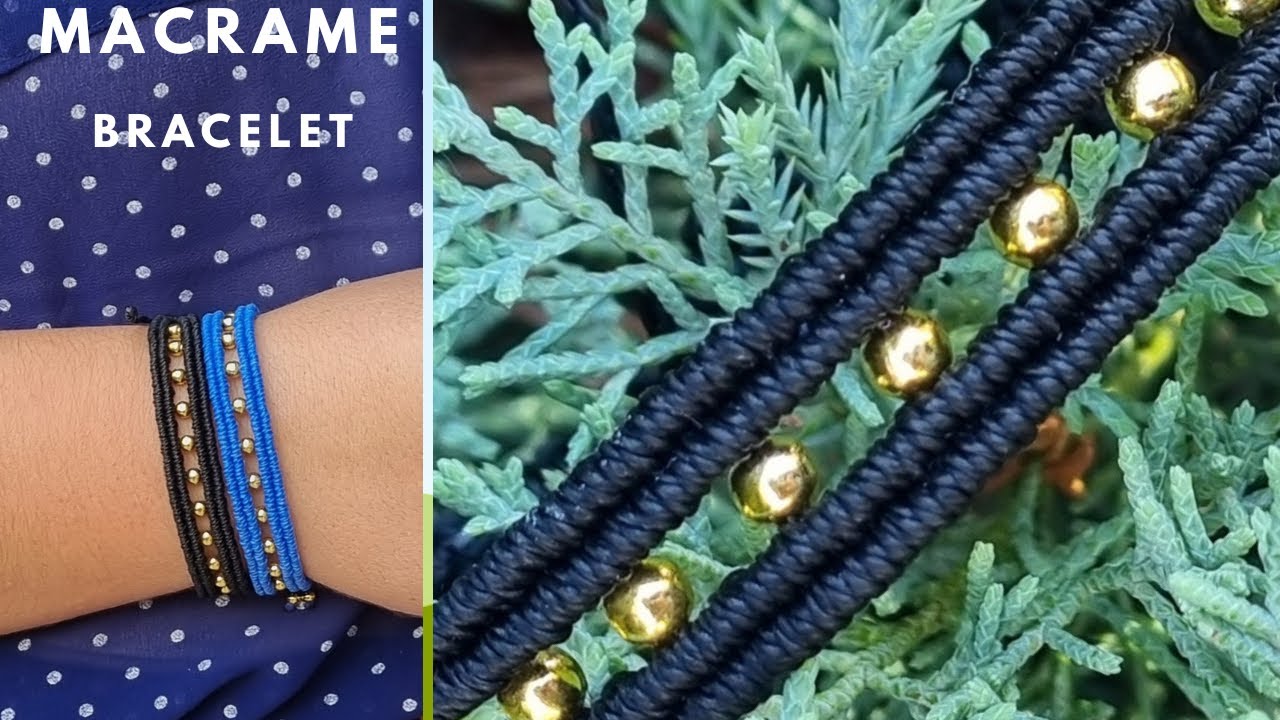 DIY | Beaded Macrame Bracelet / step by step tutorial / make at home | @EliKnots