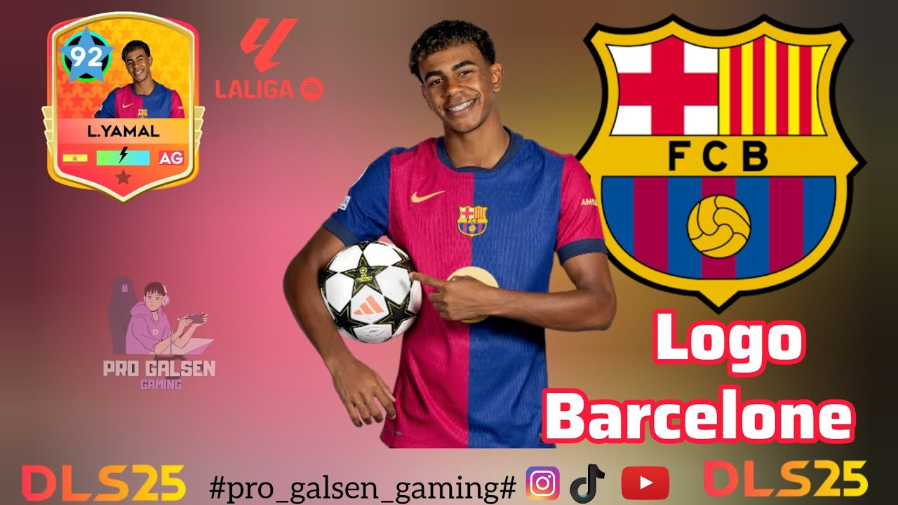 Logo BARCELONE sur DREAM LEAGUE SOCCER 2025 (DLS)                     (en wolof)