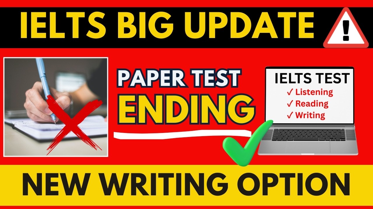 IELTS Big Update 2026 🚨 Paper Based IELTS Ending  Computer Test + Writing on Paper  IELTS Fever