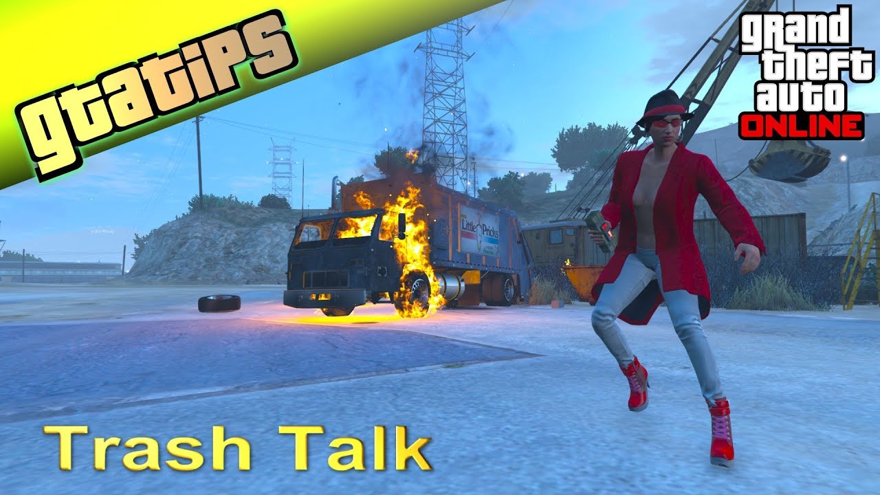 GTA Online Tips - Trash Talk. Creepy on a Mission to destroy Trash Trucks.