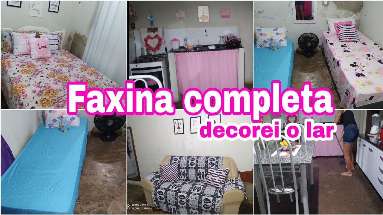 Faxina completa - Decorei e organizei o lar - Casa limpissima 💕