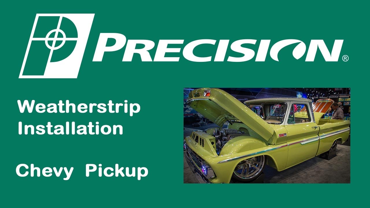 Установка уплотнителя заднего окна для грузовика Chevy 1955–1966 годов