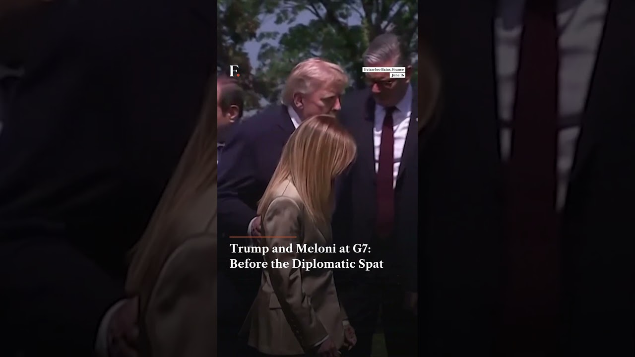 Trump and Meloni at G7 Before the Diplomatic Spat | Firstpost News | N18G