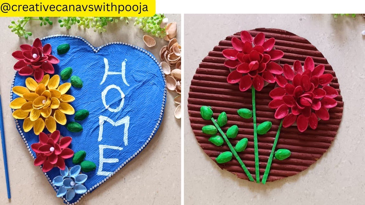 Easy Pistashells Wall Hanging Crafts|DIY Pistashells Crafts|Home Decor ideas #diy #craft #decor