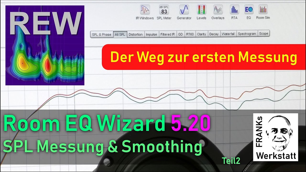 #REW #TUTORIAL Teil 2 #DIY | REW (Room EQ Wizard) von Anfang an erklärt - SPL Messmenü erklärt