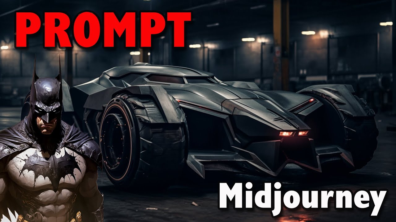 BATMOBILE in all versions - AI Midjourney