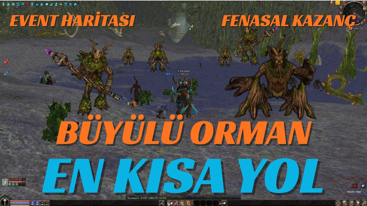 | METİN2 LUCİFER | B&Uuml;Y&Uuml;L&Uuml; ORMAN EN KISA YOL | ETKİNLİK HARİTASI | DETAYLI ANLATIM | Y&Uuml;KSEK KAZAN&Ccedil; |