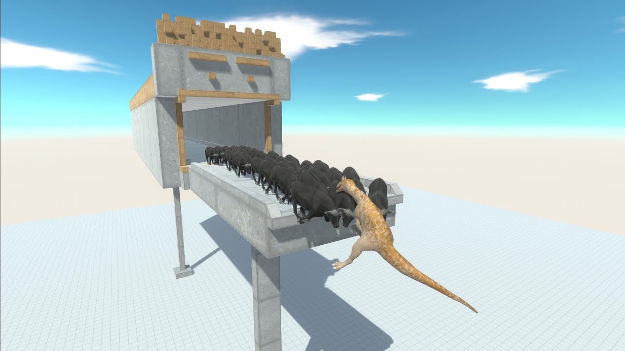 버팔로 무리가 미친듯이 몰려온다면 - Animal Revolt Battle Simulator