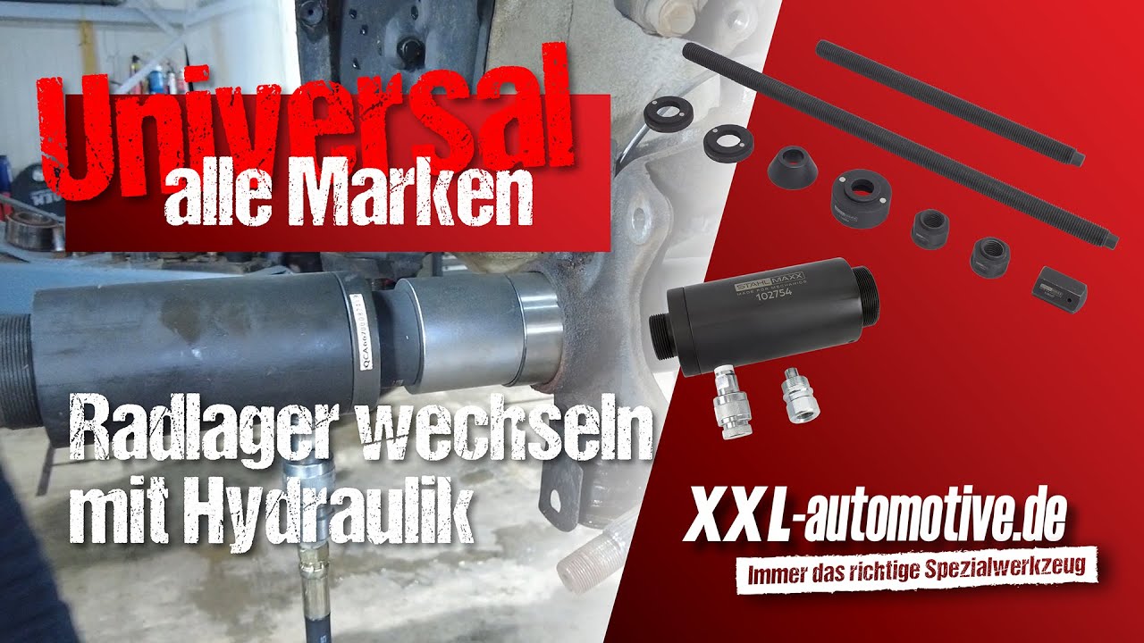 Radlager wechseln mit Hydraulikzylinder – Ohne Ausbau / Beschädigung des ABS-Sensors