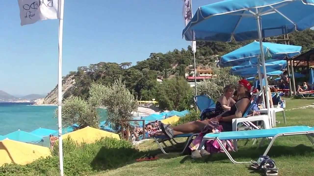 Chilling at Navagos Beach Bar on Tsamadou Beach, Samos