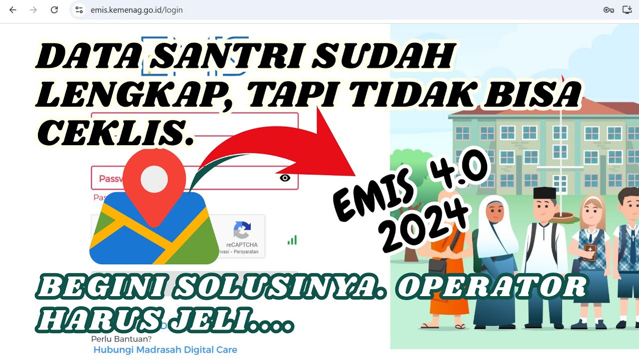 DATA SANTRI SUDAH HIJAU TAPI KENDALA DI KONFIRMASI. EMIS 4.0 2024