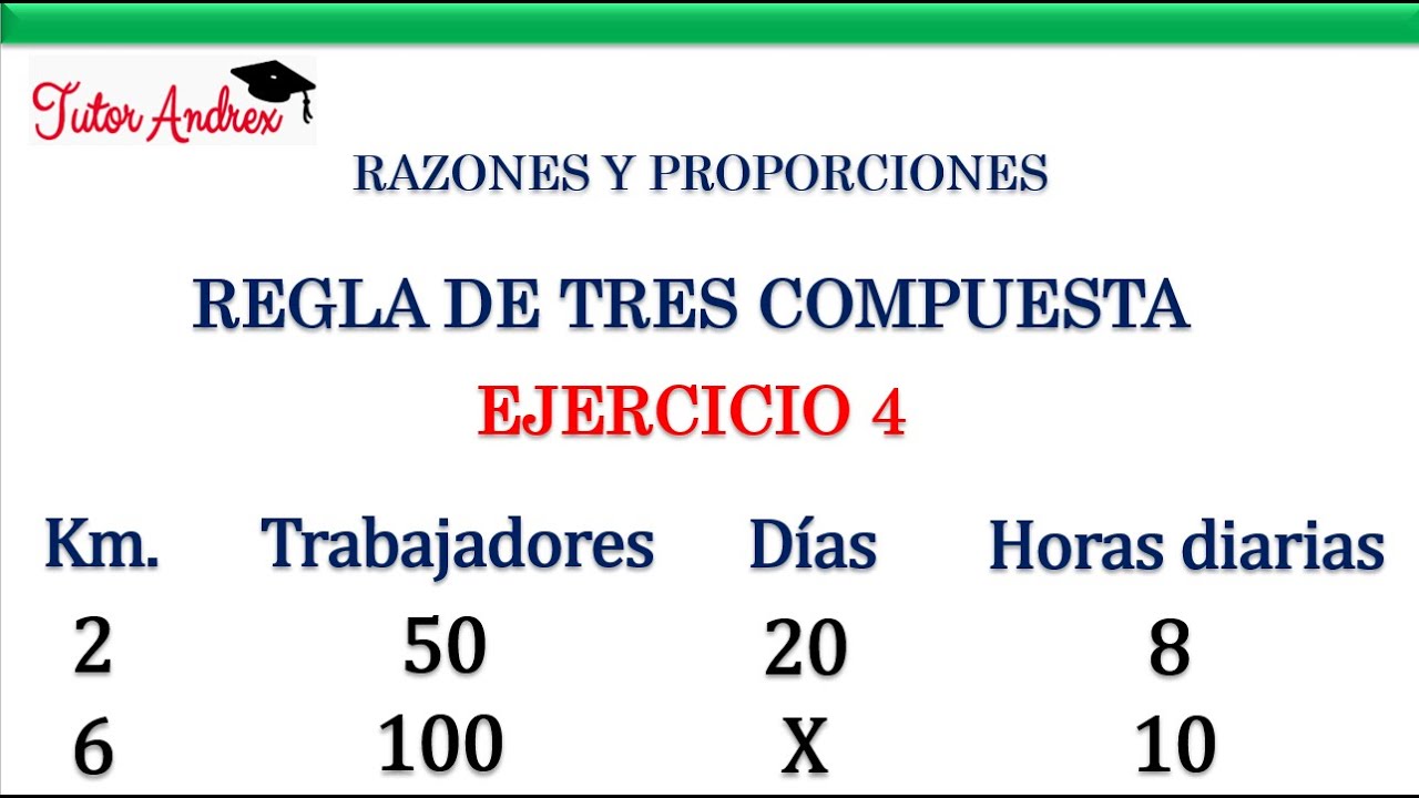 Regla de Tres Compuesta - Ejercicio 4 (Con 4 Magnitudes)