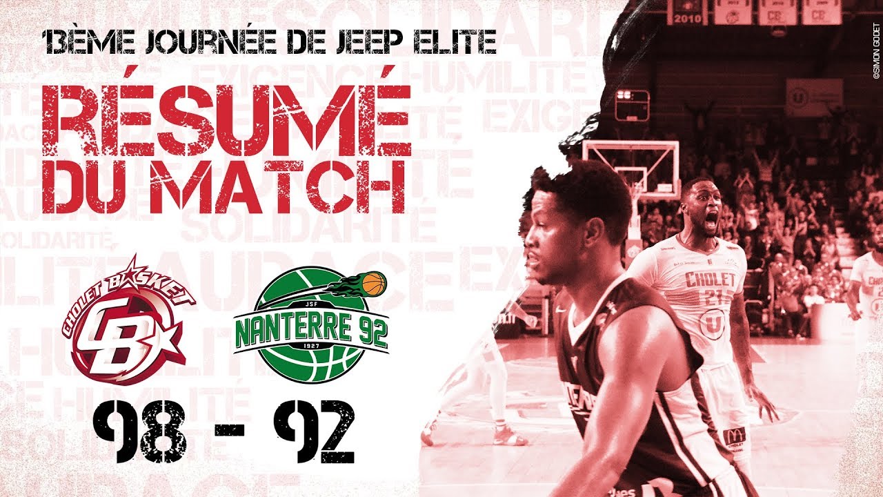 Cholet Basket - Nanterre: Résumé du Match