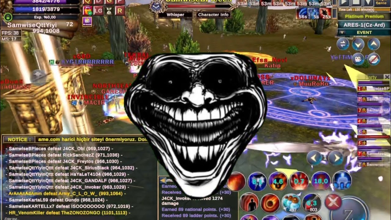 #NowaOnlineWorld Mage pk Samwise vol 2 (#knightunity)