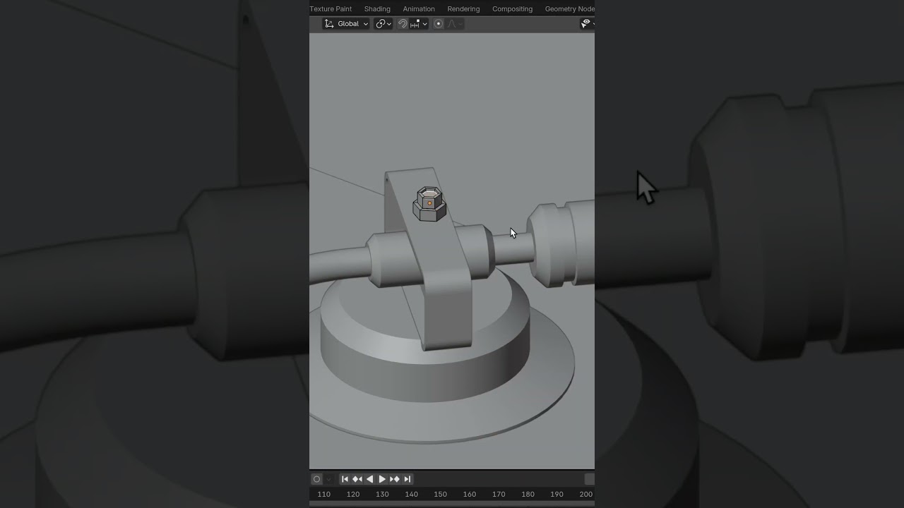 3d isometric artwork - how to model a turntable in Blender #blendertutorial #blender #3dmodeling