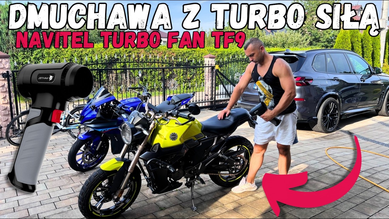 NAVITEL Turbo Fan TF9 - Testujemy bezprzewodową POTĘŻNĄ dmuchawę #test #navitel #dmuchawa