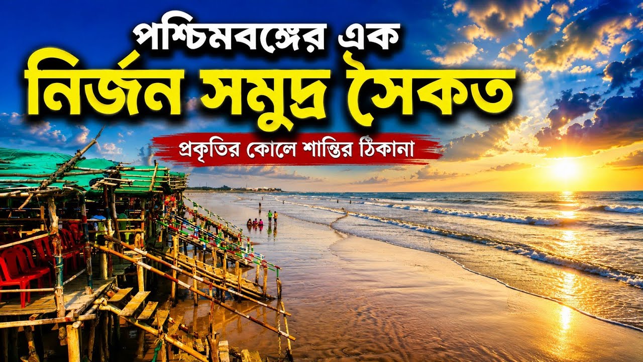 পশ্চিমবঙ্গের এক নির্জন সুমুদ্র সৈকত | Adrita Beach Resort | Tajpur Sea Beach