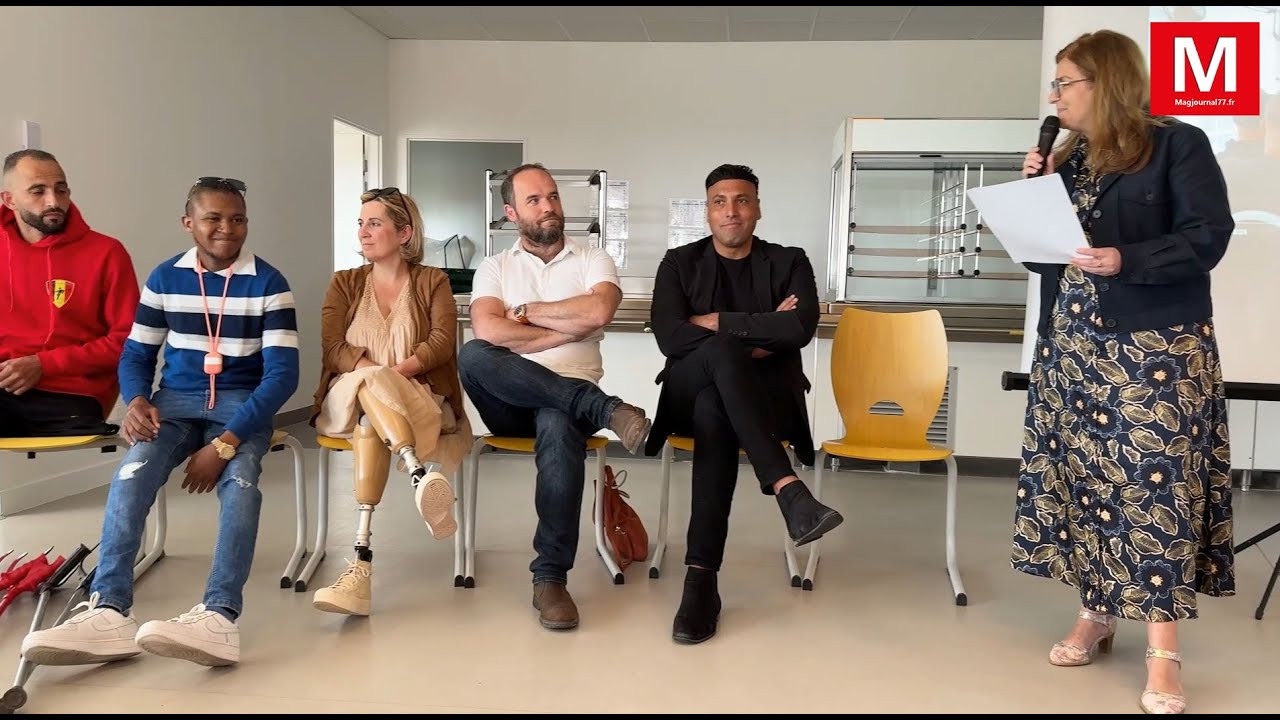 Charny ► Engagement et esprit sportif : les collégiens ont rencontré les champions du handifoot