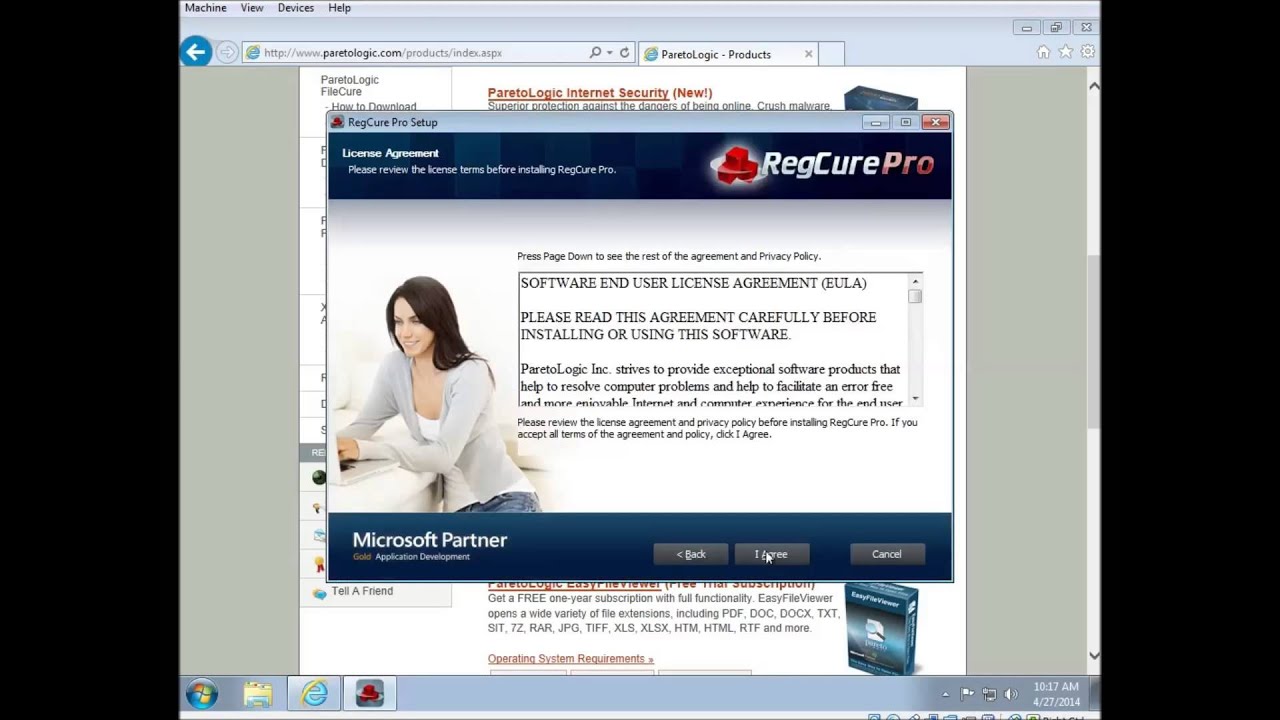 How to Install RegCure Pro in Internet Explorer on Windows 7