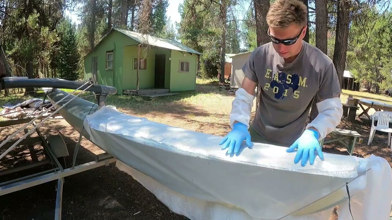 Hobie 16 Soft Hull Repair Part 1