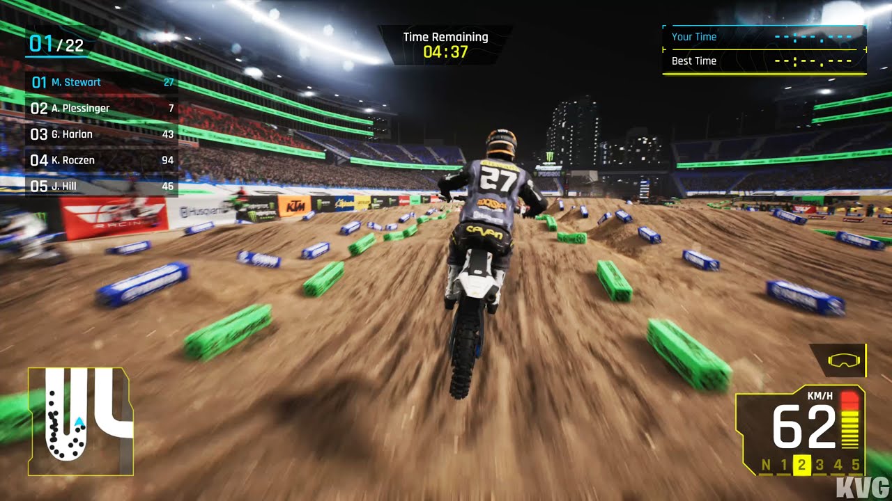 Monster Energy Supercross 25 - Husqvarna FC 450 FE - Gameplay (PC UHD) [4K60FPS]